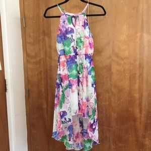 Lily Rose, high low, floral dress.